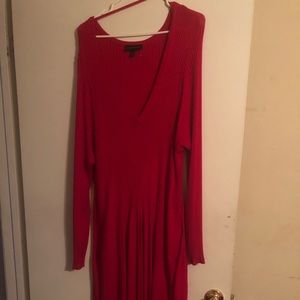 Red Sweater Dress